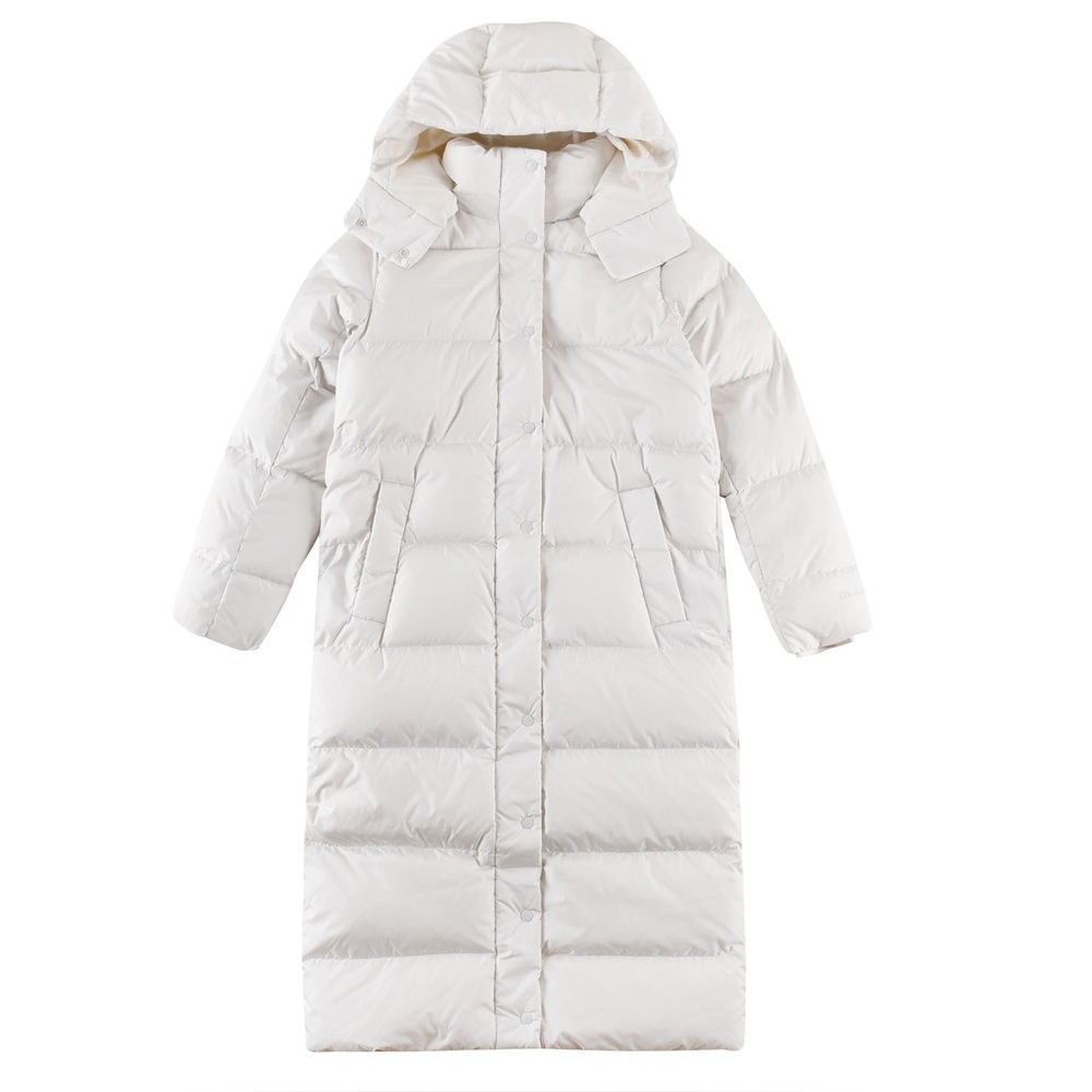 Lululemon White Long Down Jacket